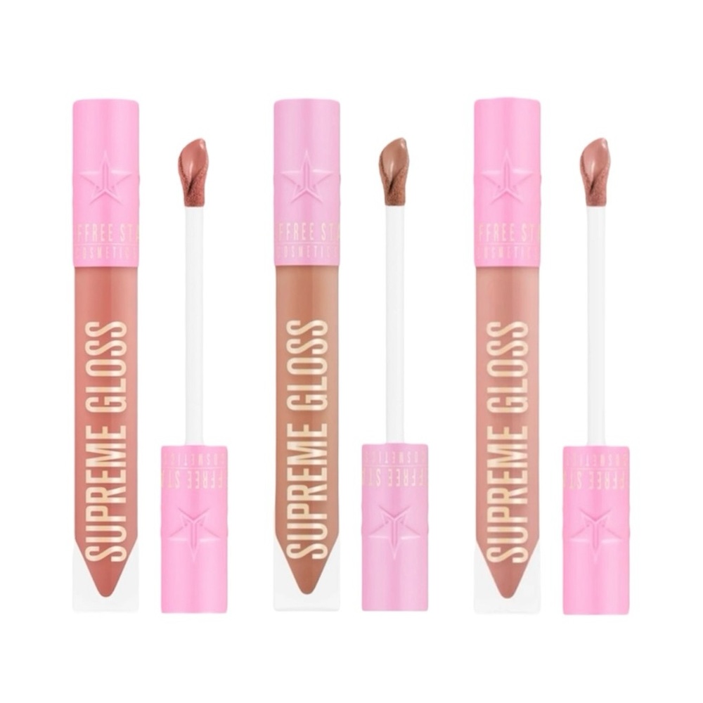 Jeffree Star Tan Lip Balm Gloss Bundle - 3 Glosses